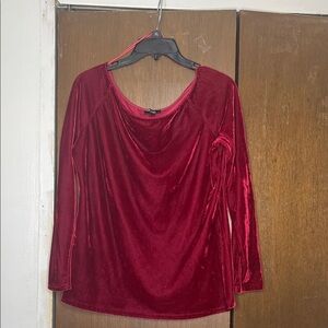 Deb Red Velvet Quarter Sleeve Top